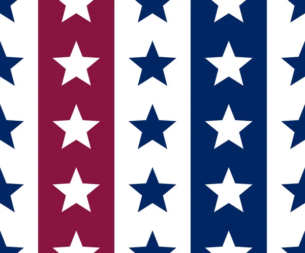 별들의 가시없는 미국의 애국적 기념일의 기하학적 미국의 국기는 초대장에 그린다 — 스톡 벡터