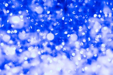 Şenlik arka planı, Noel çelenginin mavi ışıkları.