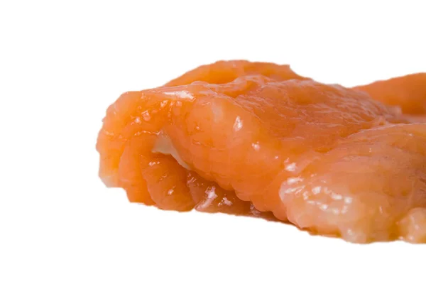 Rote Fische Auf Weißem Hintergrund Köstliche Leicht Gesalzene Lachse Isolieren — Stockfoto