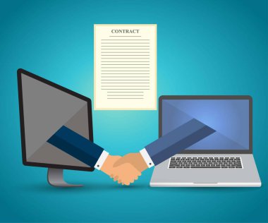 Çevrimiçi bir elektronik sözleşmenin sonucu