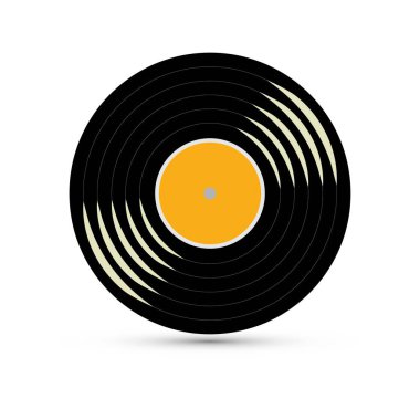 Vinil plak albümünün vektörü