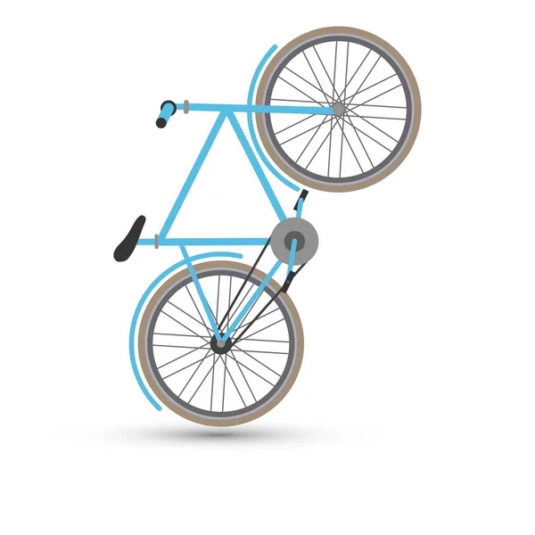 Vector Bicicleta Sobre Fondo Blanco — Archivo Imágenes Vectoriales