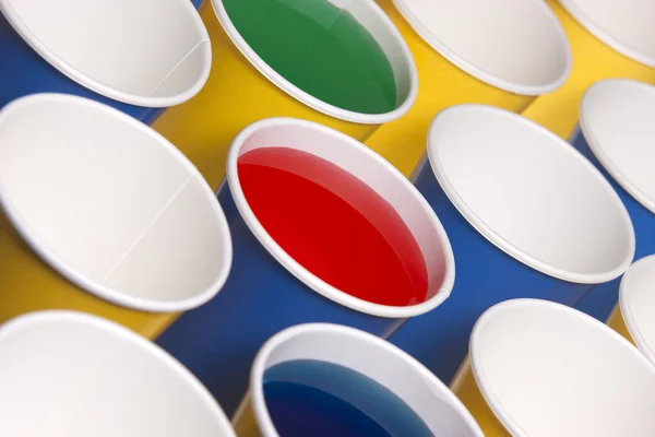 Angled view of paper cups. — Stock Photo, Image
