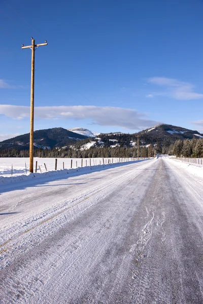 Norte rural Estrada de Idaho . — Fotografia de Stock