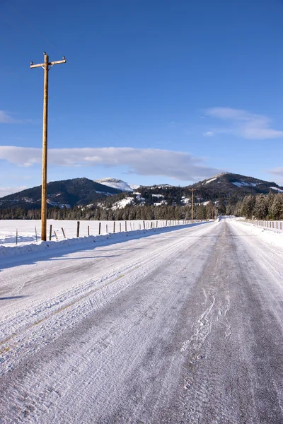 Landstraße Nord-Idaho. — Stockfoto