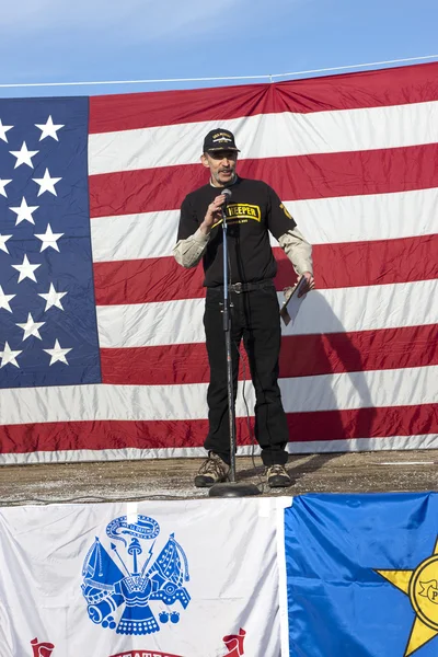 Host of 2nd Amendment rally. — Stock Photo, Image