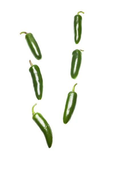 Grupo de pimentas jalapeno . — Fotografia de Stock