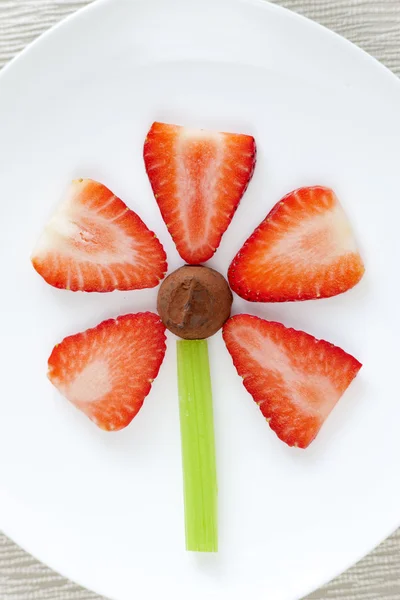 Flower shaped snack. — Stock Photo, Image