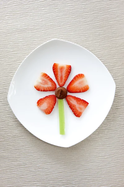 Fruit, veggie, and truffle flower. — Stock Photo, Image