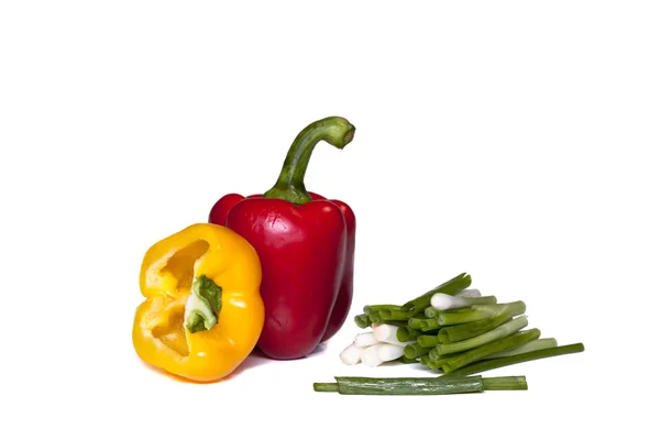 Paprika und Zwiebeln. — Stockfoto