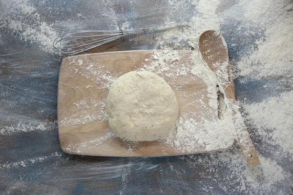 El lío de masa de pizza . — Foto de Stock