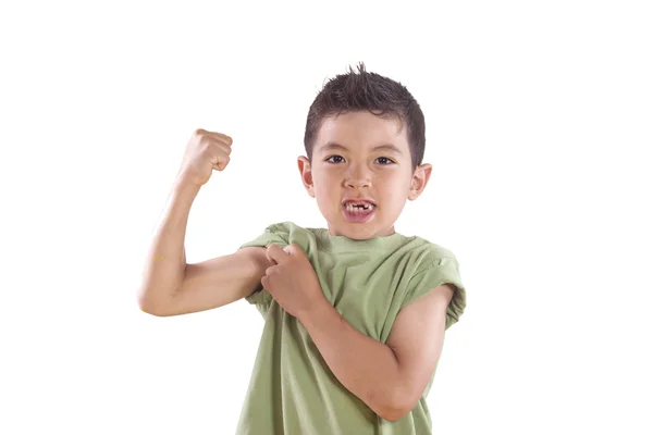 Showing his muscles. — Stock Photo, Image