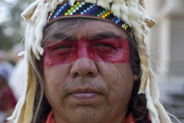 Close up of Native American. — Stock Photo, Image