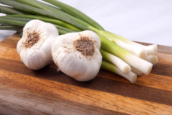 Knoflook en uien. — Stockfoto