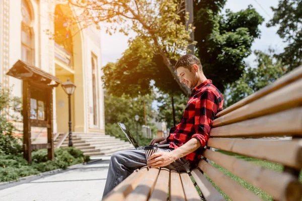 Man relaxing outdoors Stock Photos, Royalty Free Man