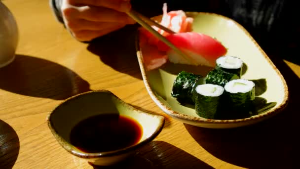 Rulouri sushi . — Videoclip de stoc