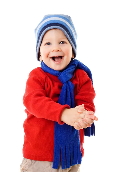 Niño con ropa de invierno — Foto de Stock