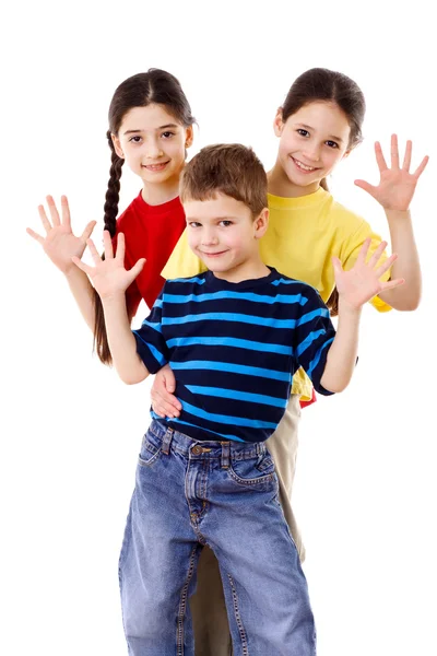 Groep van gelukkige kinderen — Stockfoto