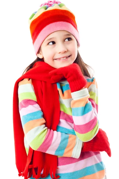 Meisje in winterkleding — Stockfoto