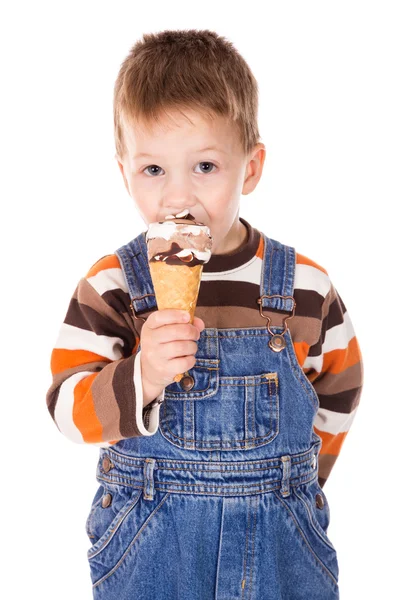 Ragazzo con gelato Foto Stock Royalty Free