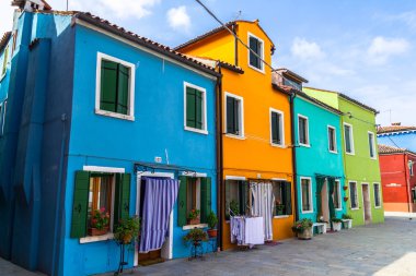 Burano renkli evleri