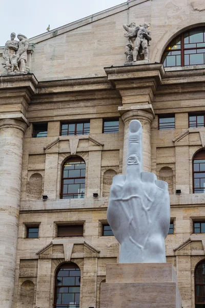 Finger sculpture Side View — Stock Photo, Image