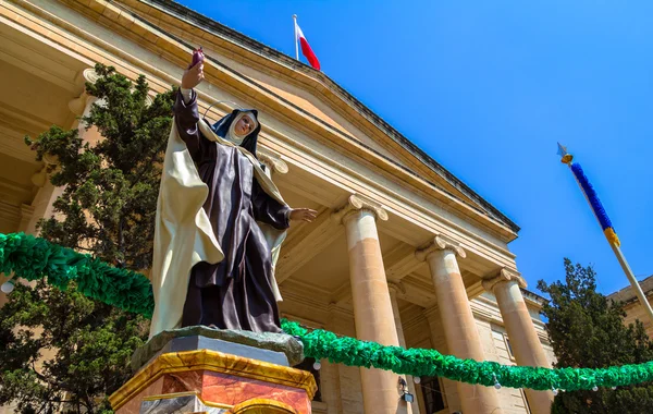 Rätt domstol nunna staty — Stockfoto