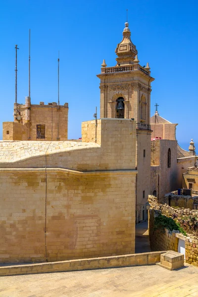 Gozo katedrális vissza — Stock Fotó