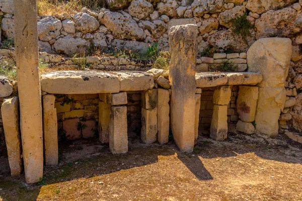 Ggantija Temple Rests — Stock Photo, Image