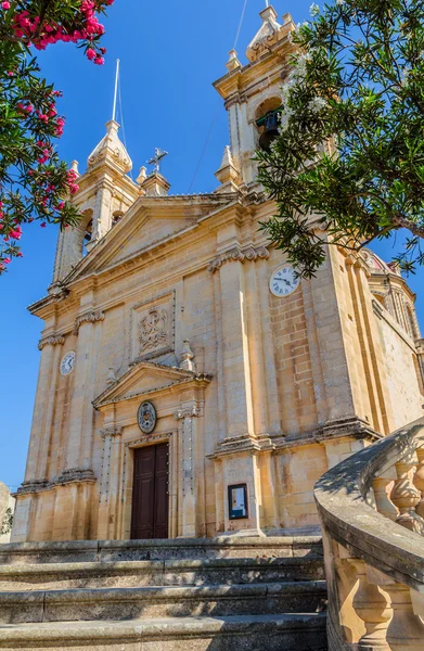 Sannat Parish Facade — Stock Photo, Image