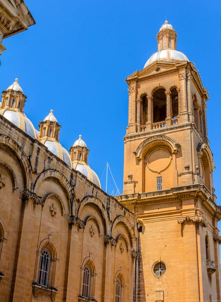 Paola Church Tower Back — Stock Photo, Image