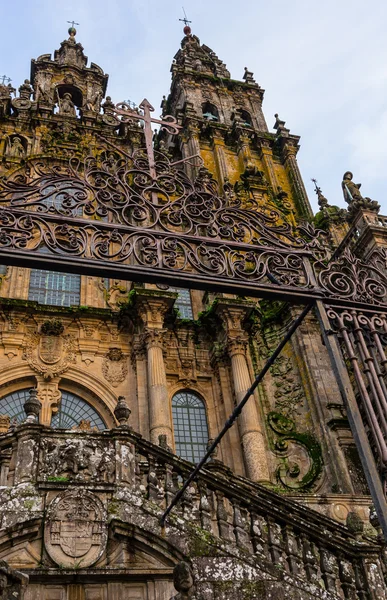 Santiago Cathedral Entrance — Stock Photo, Image