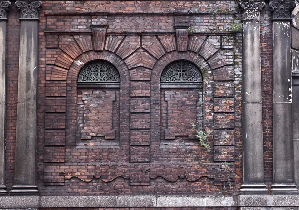 Vecchio muro di mattoni (pietra, roccia) — Foto Stock