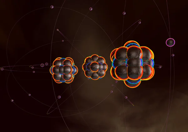 Atom och partiklar — Stockfoto