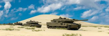 Askeri araçların ve tankların 3D çizimi