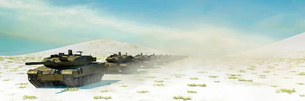 Illustration Military Vehicles Tanks — Stockfoto