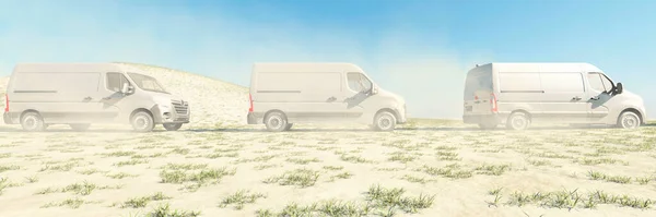 Illustration Light Industrial Vehicle Concept Van — Stok fotoğraf