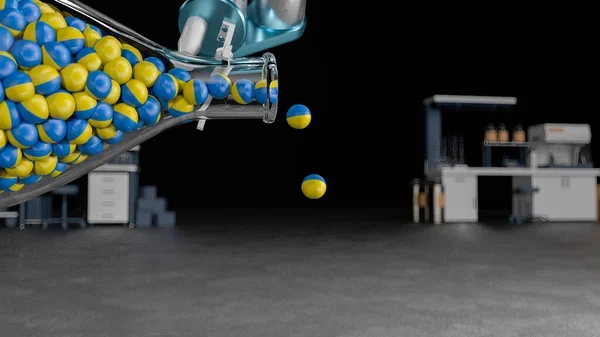 Εικονογράφηση Έρευνα Ανακάλυψη Έννοια Βραχίονα Ρομπότ Κρατώντας Ένα Δοκιμαστικό Σωλήνα — Φωτογραφία Αρχείου