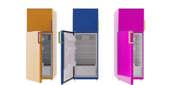 Illustration Kitchen Furniture Concept Refrigerator — 图库照片