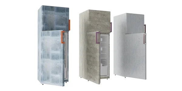 Illustration Kitchen Furniture Concept Refrigerator — Zdjęcie stockowe