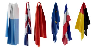 3d illustration, concept bathroom items, towel