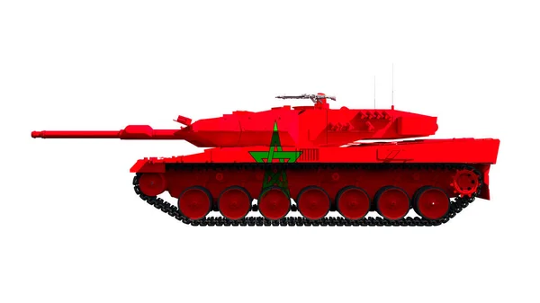 Illustration Military Vehicles Tanks Painted Flag — Zdjęcie stockowe