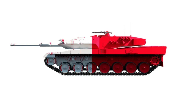 Illustration Military Vehicles Tanks Painted Flag — Fotografia de Stock