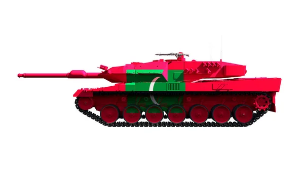 Illustration Military Vehicles Tanks Painted Flag — Stock Fotó