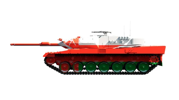 Illustration Military Vehicles Tanks Painted Flag —  Fotos de Stock