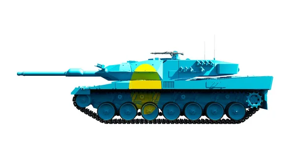 Illustration Military Vehicles Tanks Painted Flag — Photo