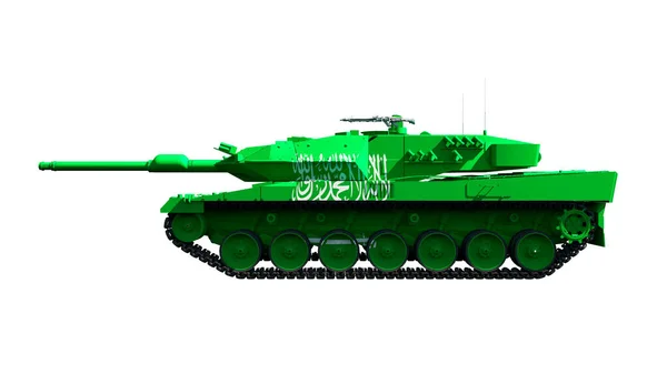 Illustration Military Vehicles Tanks Painted Flag — Stock Photo, Image