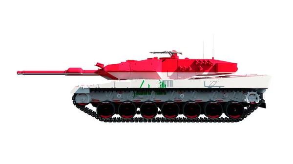 Illustration Military Vehicles Tanks Painted Flag — ストック写真