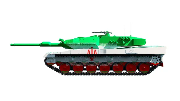 Illustration Military Vehicles Tanks Painted Flag —  Fotos de Stock