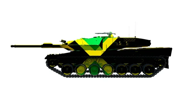 Illustration Military Vehicles Tanks Painted Flag — Stock Photo, Image